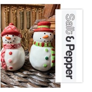Snowman Couple Salt & Pepper Shakers